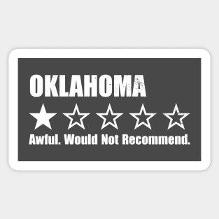 Oklahoma One Star Review Sticker